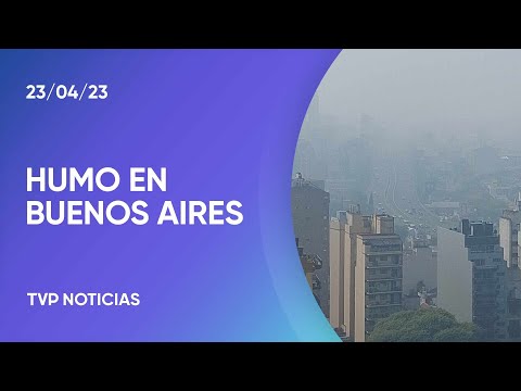 Humo y olor a quemado en CABA por un incendio en Uruguay
