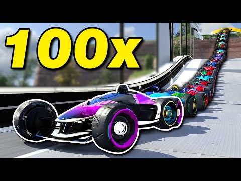 Trackmania, but I added way too many cars