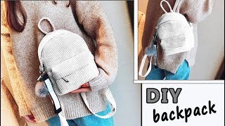 diy adorable backpack tutorial from scratch // new design easy way !!