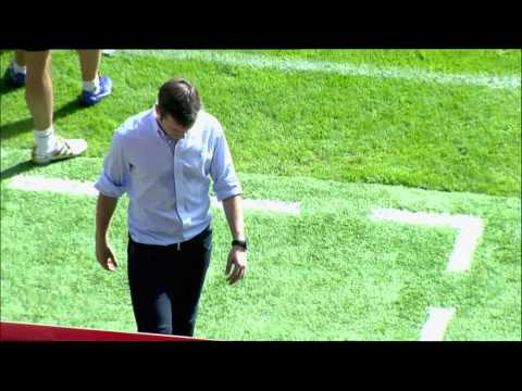 Gol de David Rodríguez (1-0) en el Sporting de Gijón - Villarreal CF