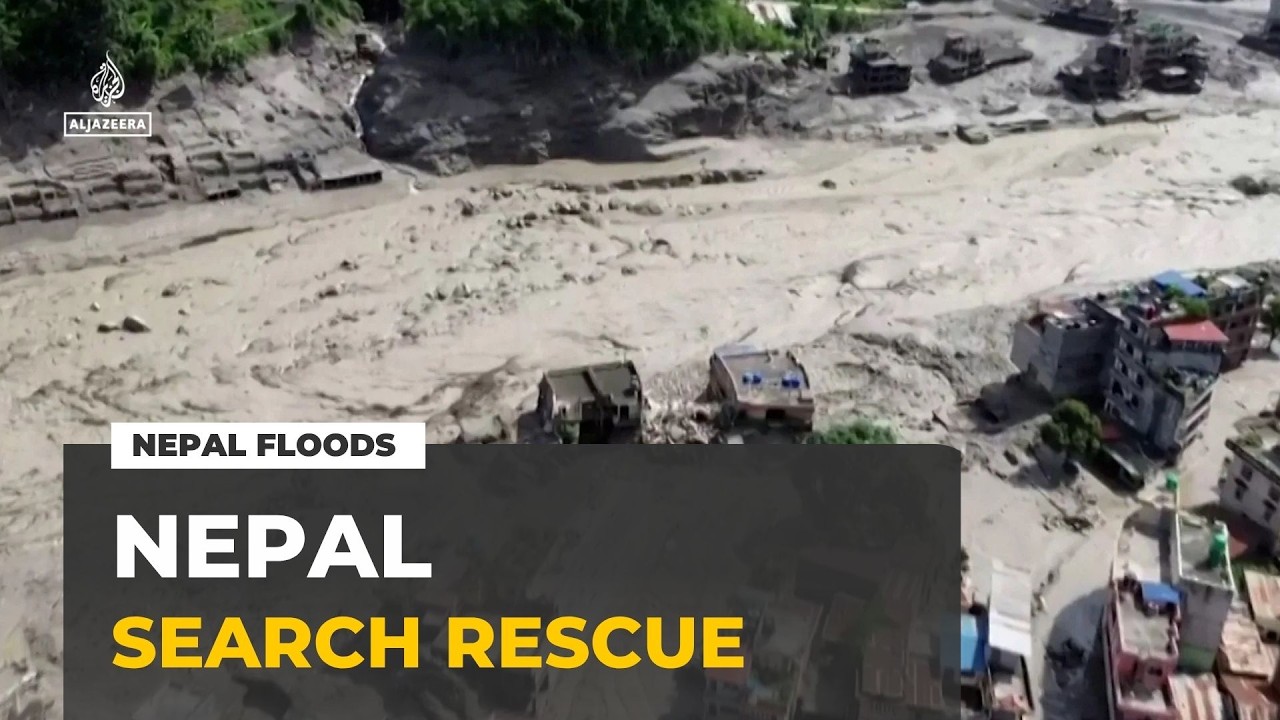 Nepal floods leave hundreds missing as search and rescue operations continue