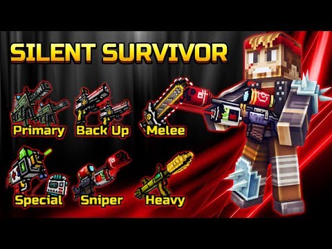 Silent Survivor Set - Pixel Gun 3D