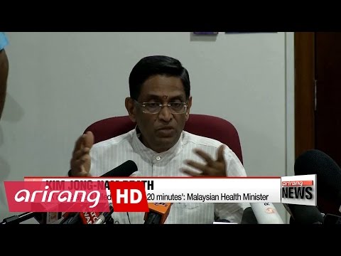 VX nerve agent killed Kim Jong-nam in '15-20 minutes': Malaysian Health Minister