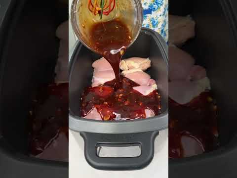 Honey Garlic Crock Pot Chicken Thighs