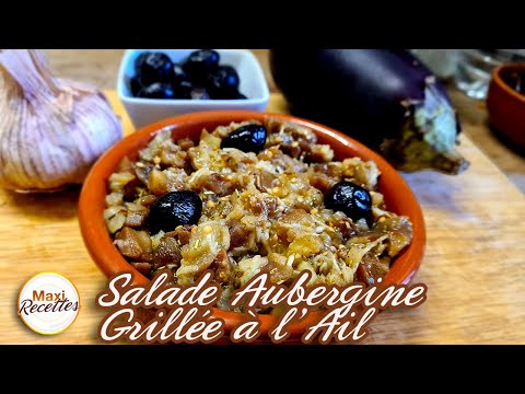 Salade d'Aubergine Grillée à l'Ail Recette Facile et Rapide
