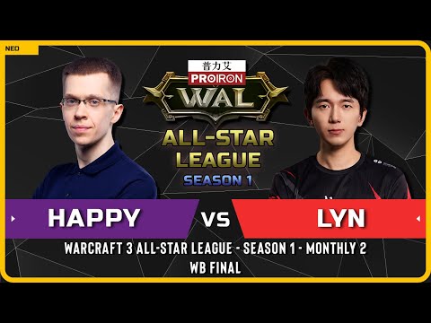 WC3 - [UD] Happy vs Lyn [ORC] - WB Final - Warcraft 3 All-Star League Season 1 Monthly 2