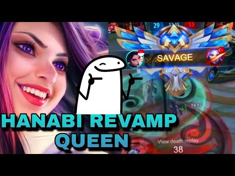 (SAVAGE) HANABI REVAMP QUEEN | HANABI GAMEPLAY | MLBB