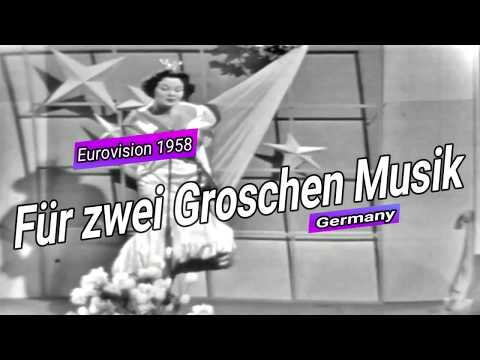 Eurovision 1958 - Margot Hielscher - Für zwei Groschen Musik