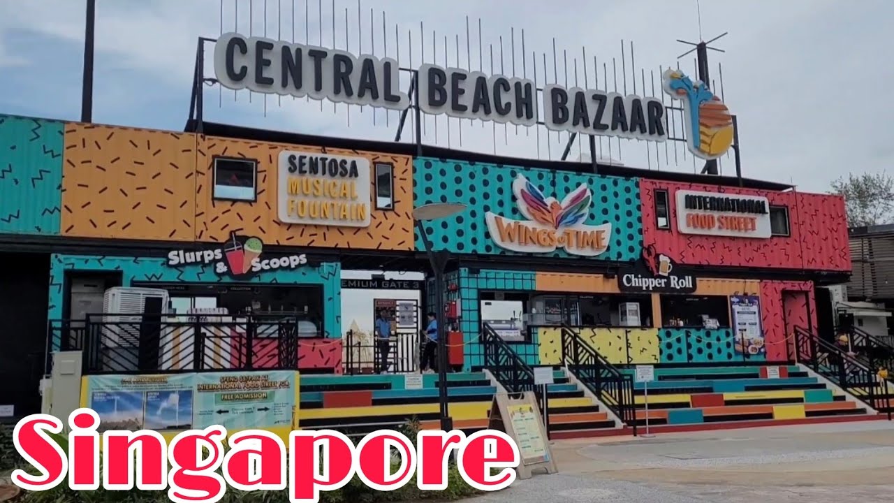 Experience a virtual journey around the vibrant Central Beach Bazaar in Sentosa.
