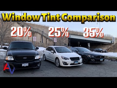 How it Looks to Have 35%, 25%, and 20% Window Tint! | Side by Side Comparison