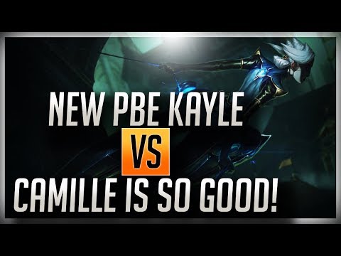NEW KAYLE PBE BUILD IS EPIC!! KAYLE VS CAMILLE TOP LANE - League of Legends