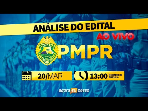 Análise do Edital PM-PR 2020 - Agora Eu Passo (AEP)