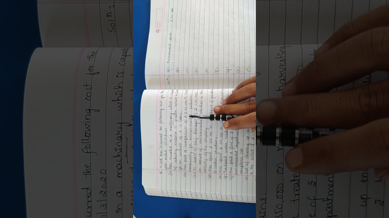 Environmental Accounting - Liabilities, Expenses and Assets identification