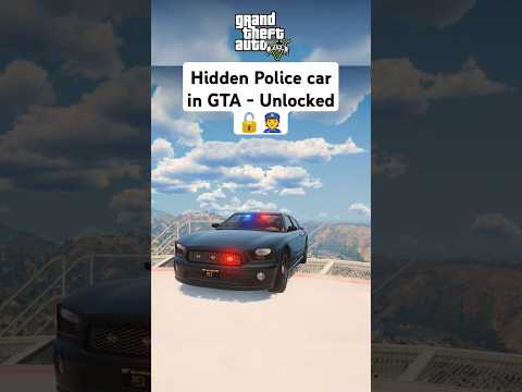 Hidden Police car in GTA - Unlocked 🔓👮 #gtaviral #gtaonline #gta5online #gtacars #gta5 #policecars