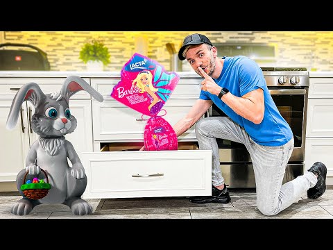 Escondi OVOS DE PÁSCOA pela casa e fiz uma SURPRESA para MARCOS e LAURA - Família Brancoala