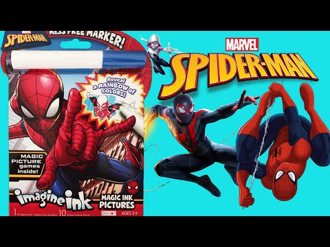 Marvel Spider-Man Imagine Ink Coloring Book | SUPER HERO Activities & Coloring Pages