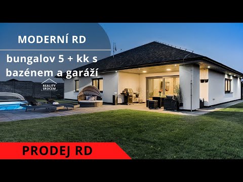 Moderní rodinný dům 5+kk s bazénem a garáží - bungalov @michallesnak