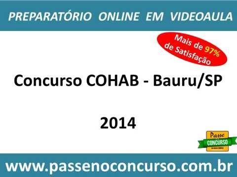 Concurso COHAB - Bauru/SP - Assistente Jurídico