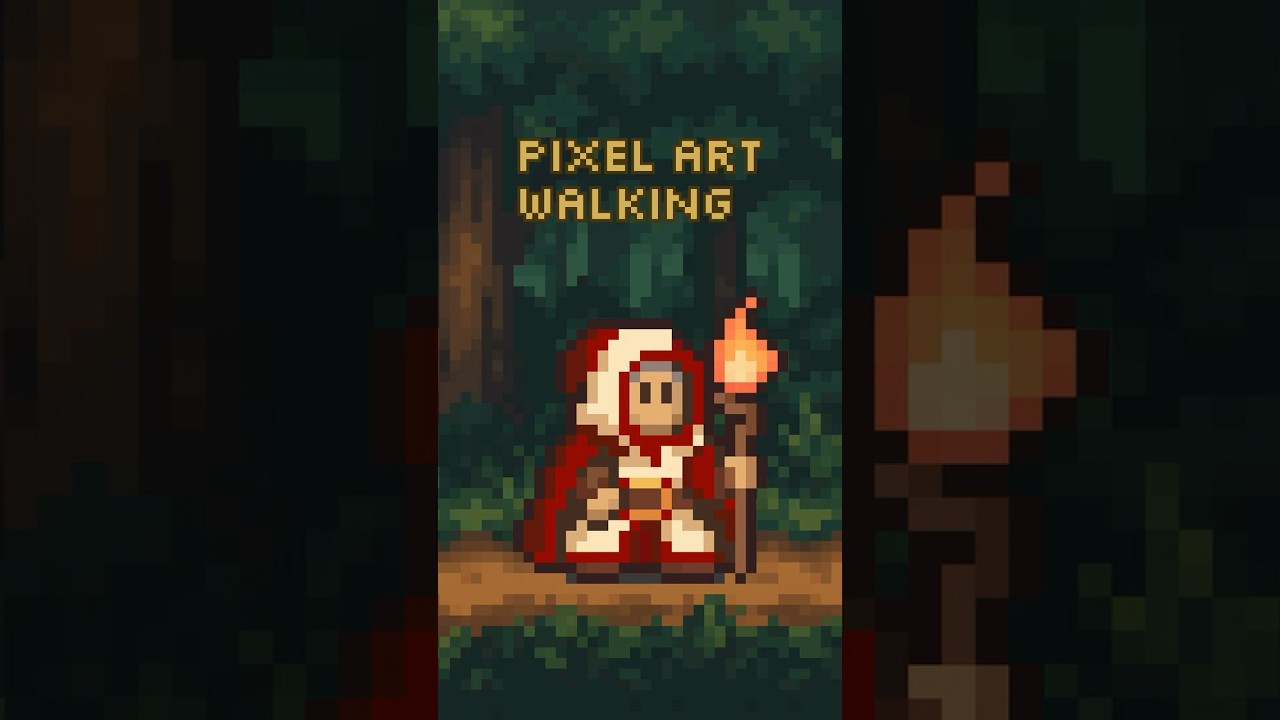 Pixel Art Walking