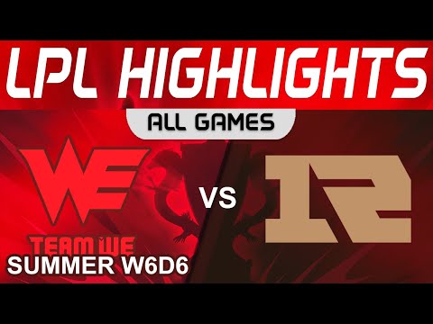 WE vs RNG Highlights ALL GAMES LPL Summer Season 2023 W6D6 Team WE vs Royal Never Give Up by Onivia