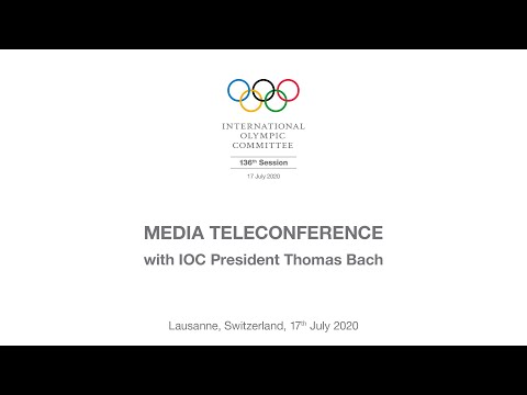 136th IOC Session - Press Conference with IOC President - 18.07.2020