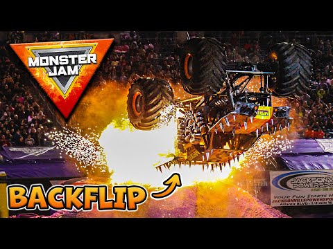 Monster Truck Backflips and Double Backflips ???? Monster Jam