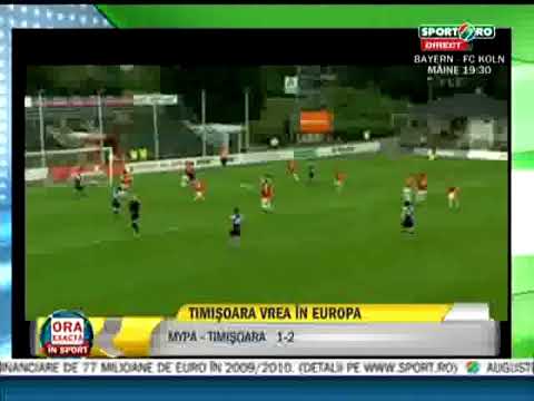 REZUMAT | MyPa 1-2 FC Timisoara | Tur 3 Preliminar Europa League 2010/2011 Tur