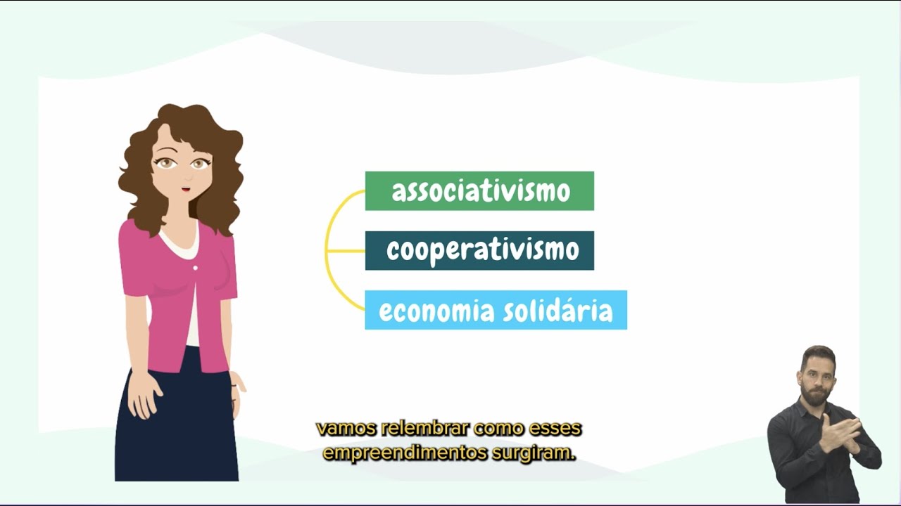 Vídeo 2 -  Associativismo, cooperativismo e economia solidária.