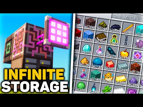 How To Make An INFINITE Storage System In Minecraft (Beginners AE2 Mod Guide)
