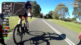 preview picture of video 'Warragul Cycling Club Handicap - 4 min group'