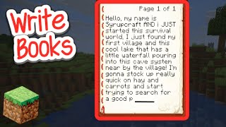 How to Write Books in Minecraft (Bedrock & Java)