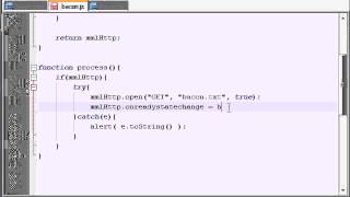 AJAX Tutorial - 24 - Configuring and Connecting to a Server