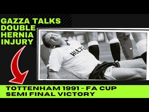 Paul Gascoigne Talks Double Hernia Injury playing for Tottenham 1991 FA Cup Semi Final Victory Gazza