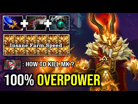 [Monkey King] Master Carry 100% Overpower + Max Immortal Set with Insane Farm Speed 900 GPM DotA 2