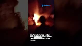 Perayaan Malam Paskah Gereja Katolik Teminabuan, Pembakaran Api Paskah hingga Nyalakan Lilin Umat