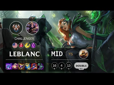 LeBlanc Mid vs Azir - NA Challenger Patch 11.24b