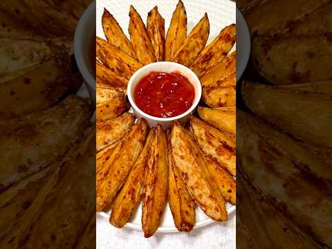 EASY Potato Wedges Recipe #potatowedgesrecipe #potatosnacks #easyrecipe #crispypotatowedges #quick
