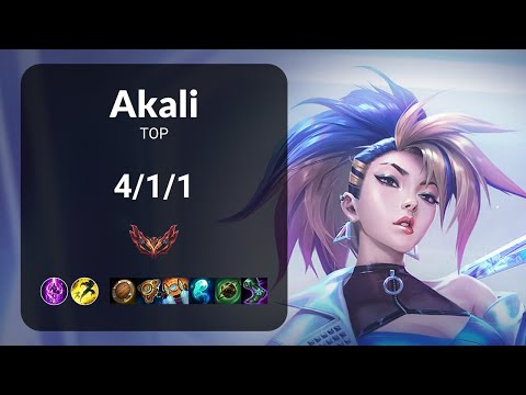 Akali vs Dr. Mundo TOP - KR GRANDMASTER Patch 14.23