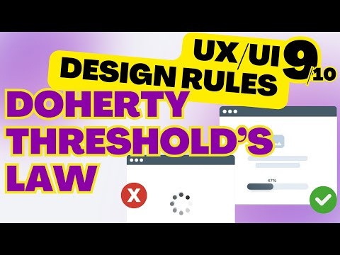 UX/UI Design Rule 9️⃣ | Law of Doherty Threshold 🤘