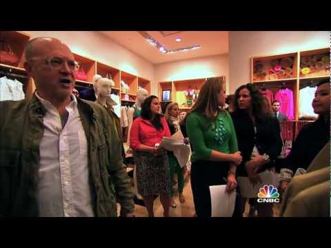 Dentro de uma loja J.Crew que é atualizada antes do resto