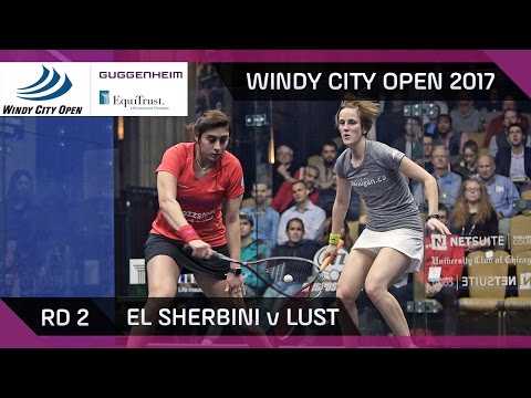 Squash: El Sherbini v Lust - Windy City Open 2017 Rd 2 Highlights
