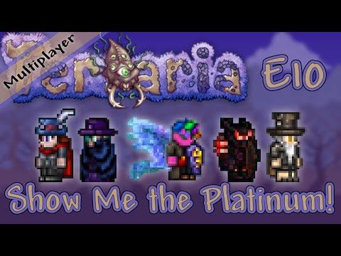 Terraria 1.3 Multiplayer Expert Mode - Ep. 10 - Show Me the Platinum!