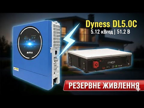 Акумуляторна батарея Dyness DL5.0C, огляд та характеристики, 51.2V 100Ah реальний тест (Андрей Петренко)