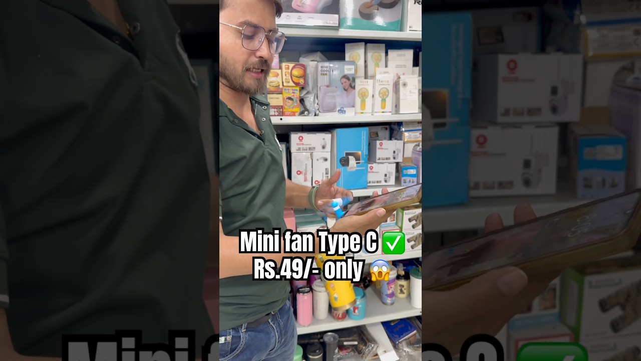 Mini fan type c 50rs only 😱✅ #finifan #trending #products #shorts #crazeontech