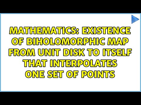 Existence of biholomorphic map from unit disk to itself that interpolates one set of points