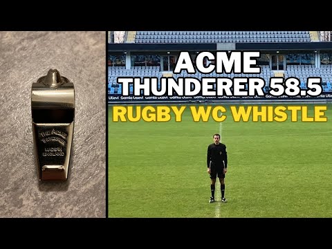 Acme Thunderer 58.5 - Rugby WC Whistle - Sound Review & dB Test