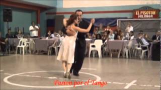 PAOLA TACCHETTI y JOSE LUIS FERRARO bailando el Vals PASION en la MILONGA EL PISOTON