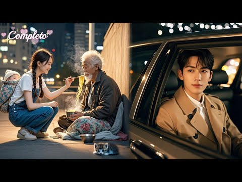 Mendigo morrendo recebe prato da mãe solteira; o filho CEO vê a cena e se apaixona perdidamente!