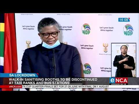 Sanitation booths will be discontinued Mbalula