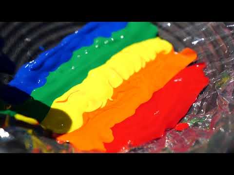 Rainbow Paint on a Speaker   12,500fps   The Slow Mo Guys   YouTube